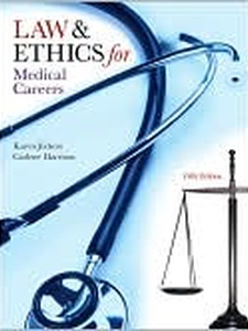 Free Solutions For Law Ethics For Medical Careers 5th Edition | Quizlet