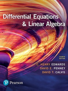 Differential Equations and Linear Algebra 4th Edition by C. Henry Edwards, David Calvis, David E. Penney