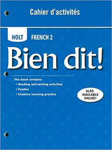 Bien dit! Cahier d'activites 1st Edition by Rinehart, Winston and Holt