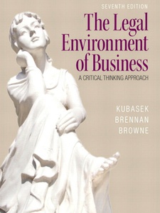 The Legal Environment Of Business - 7th Edition - Solutions And Answers ...