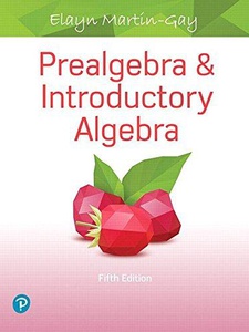 Prealgebra And Introductory Algebra - 5th Edition - Solutions And ...