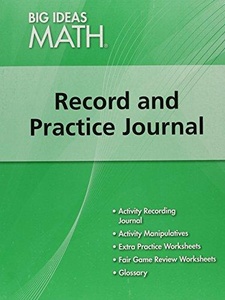 Big Ideas Math: Record and Practice Journal Green/Course 1 1st Edition by Ron Larson