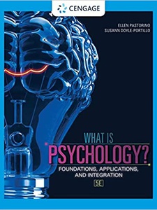 What is Psychology?: Foundations, Applications, and Integration 5th Edition by Ellen E. Pastorino, Susann M. Doyle-Portillo