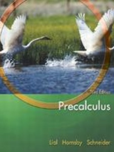 Precalculus 3rd Edition by David I. Schneider, Hornsby, Lial