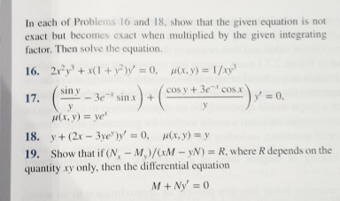 Solved (a) Show that if (N. – My)/(xM – YN) = R, where R