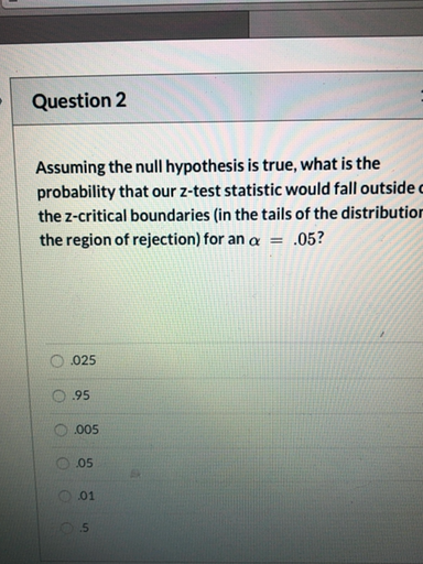 null hypothesis quizlet