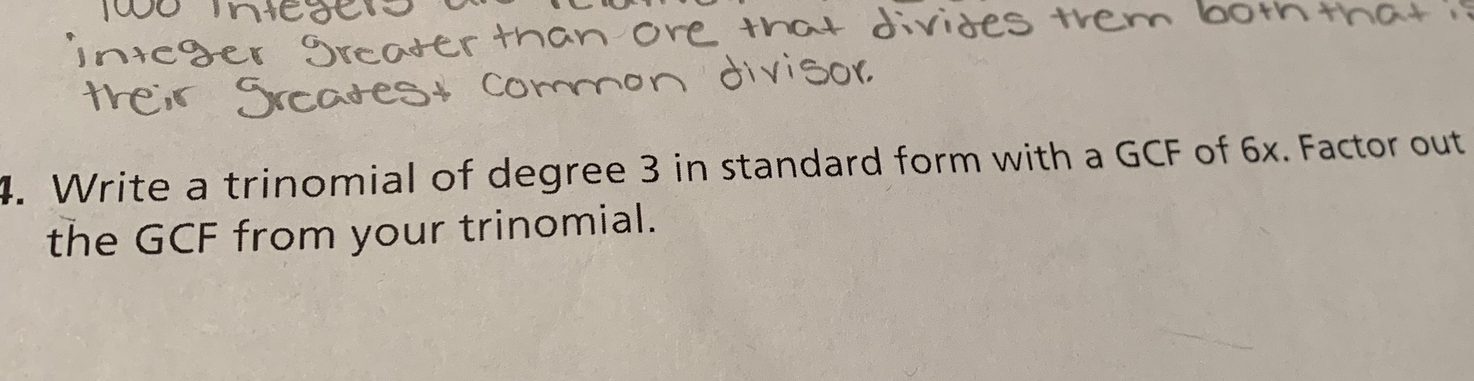 write-a-trinomial-of-degree-3-in-standard-form-with-a-gcf-of-quizlet