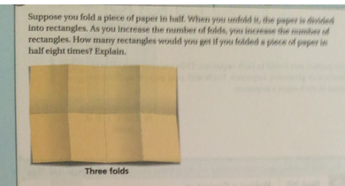 paper folded in half