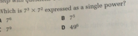 write 27x 3 2 7 as a single power of 3