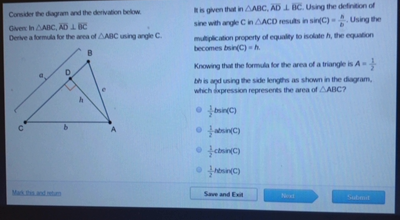 Consider The Diagram And The Derivation Below. Given: In $\ | Quizlet